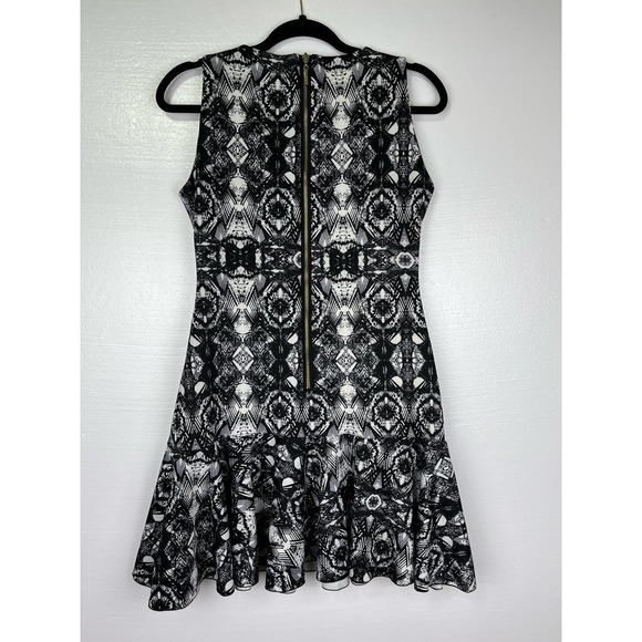 Hedonia ASOS Drop Waist Mini Dress Size 12 UK 8 US NWT Abstract Black White - Picture 2 of 8